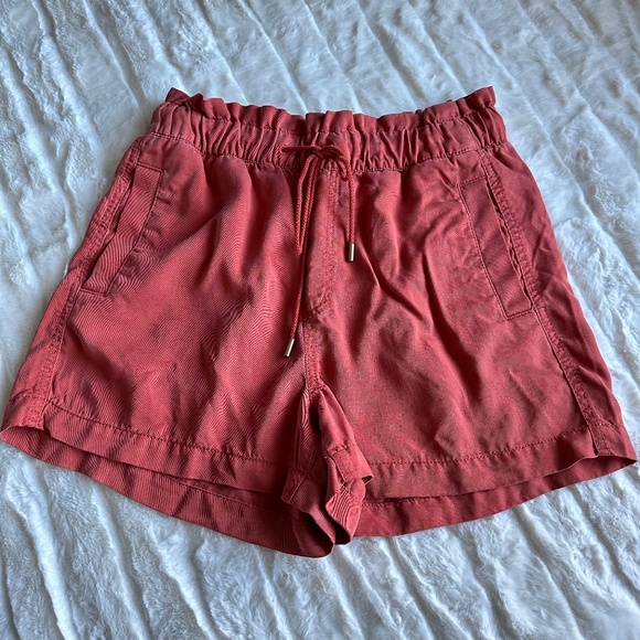 Loft Coral Drawstring Waist Shorts - Small - NWOT Never Worn - Picture 1 of 10